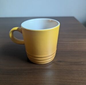 Yellow Le Creuset espresso cup